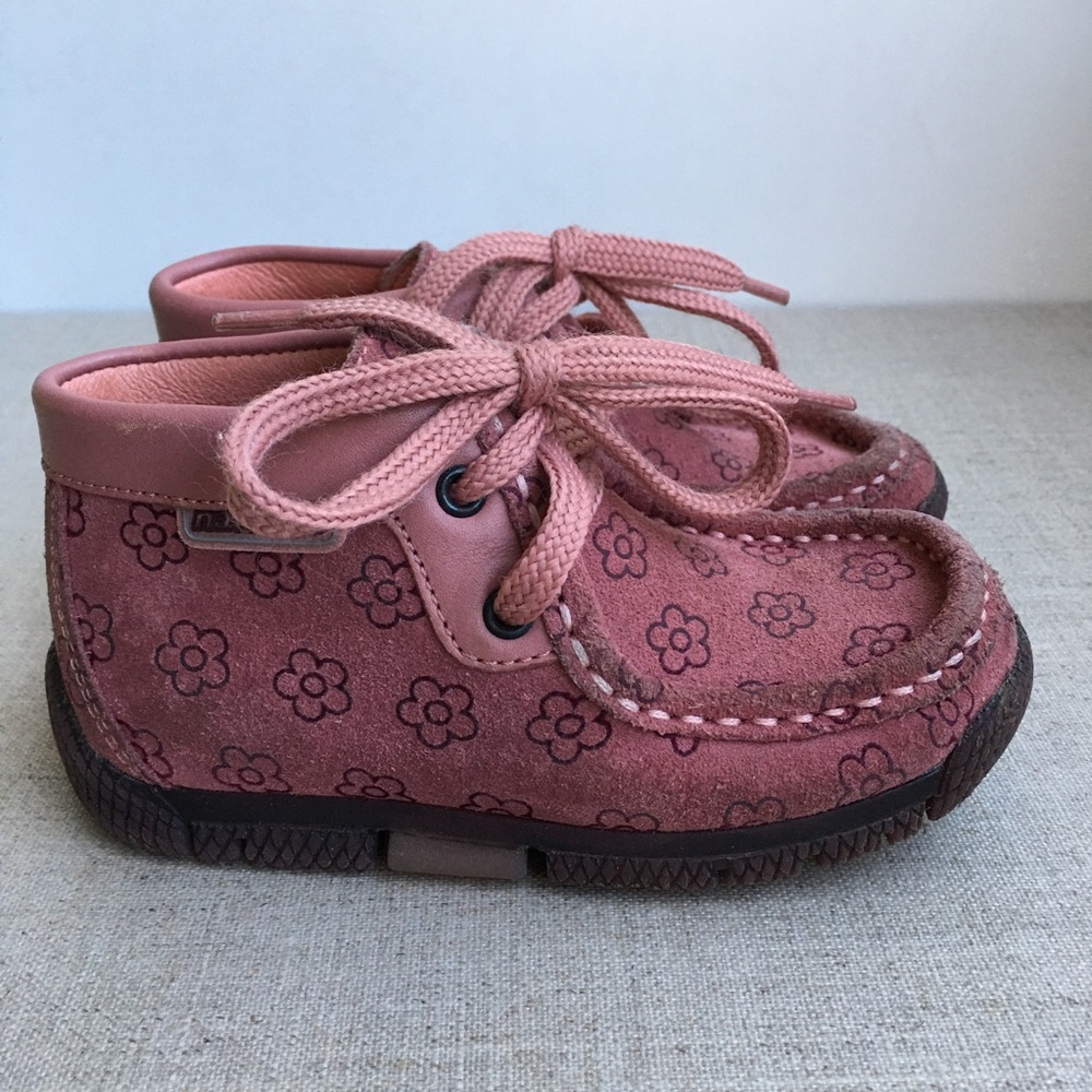 Naturino Baby Girl EU 23 US 6.5 Pink Suede Booties
